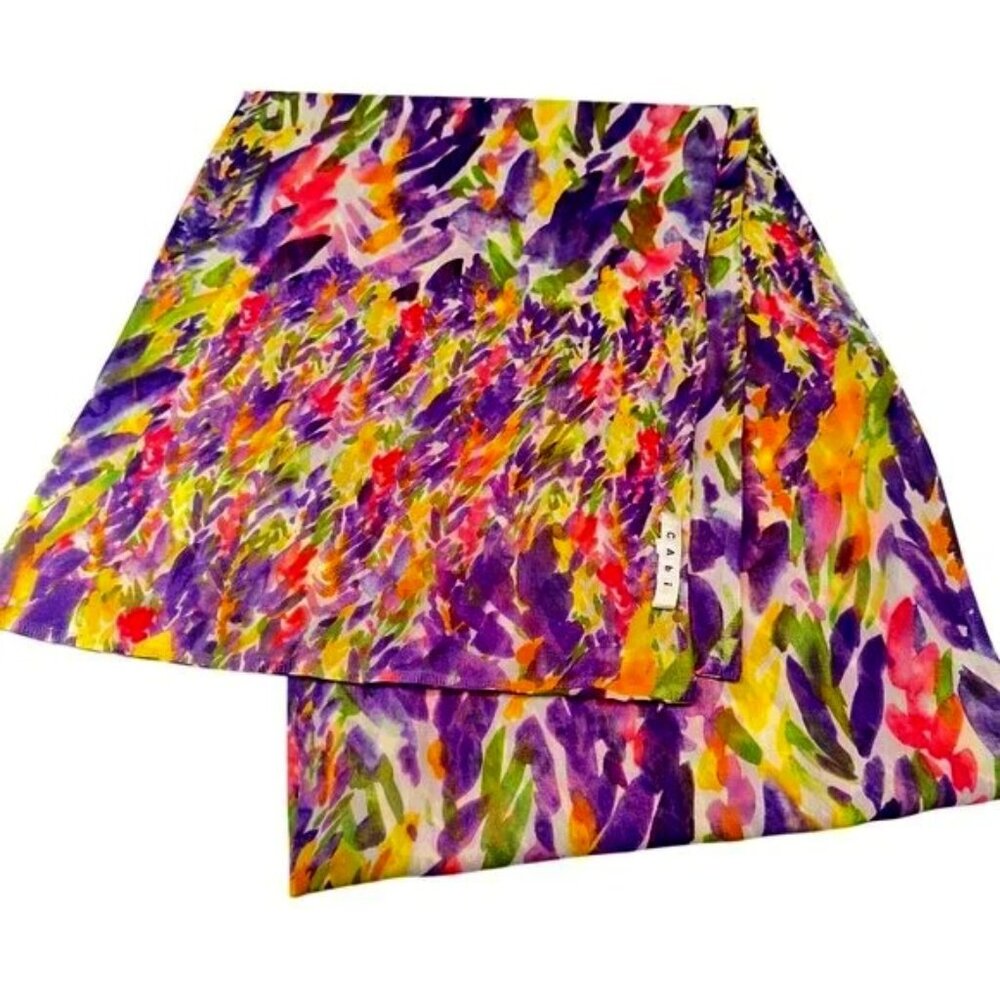 NEW | Cabi Silk  Watercolor Scarf Shawl Women